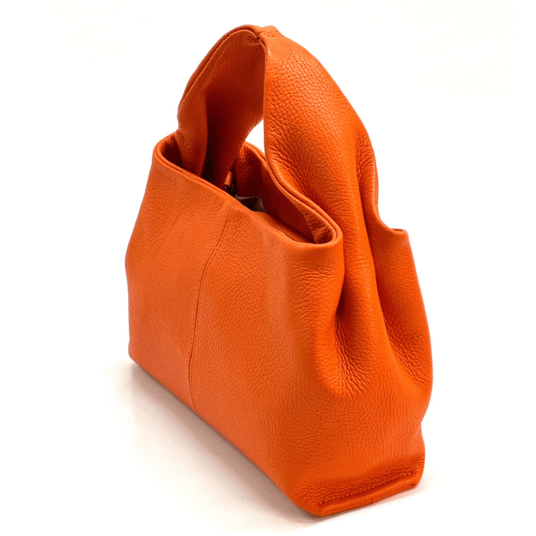 Eliana természetes bőr női táska - narancssárga