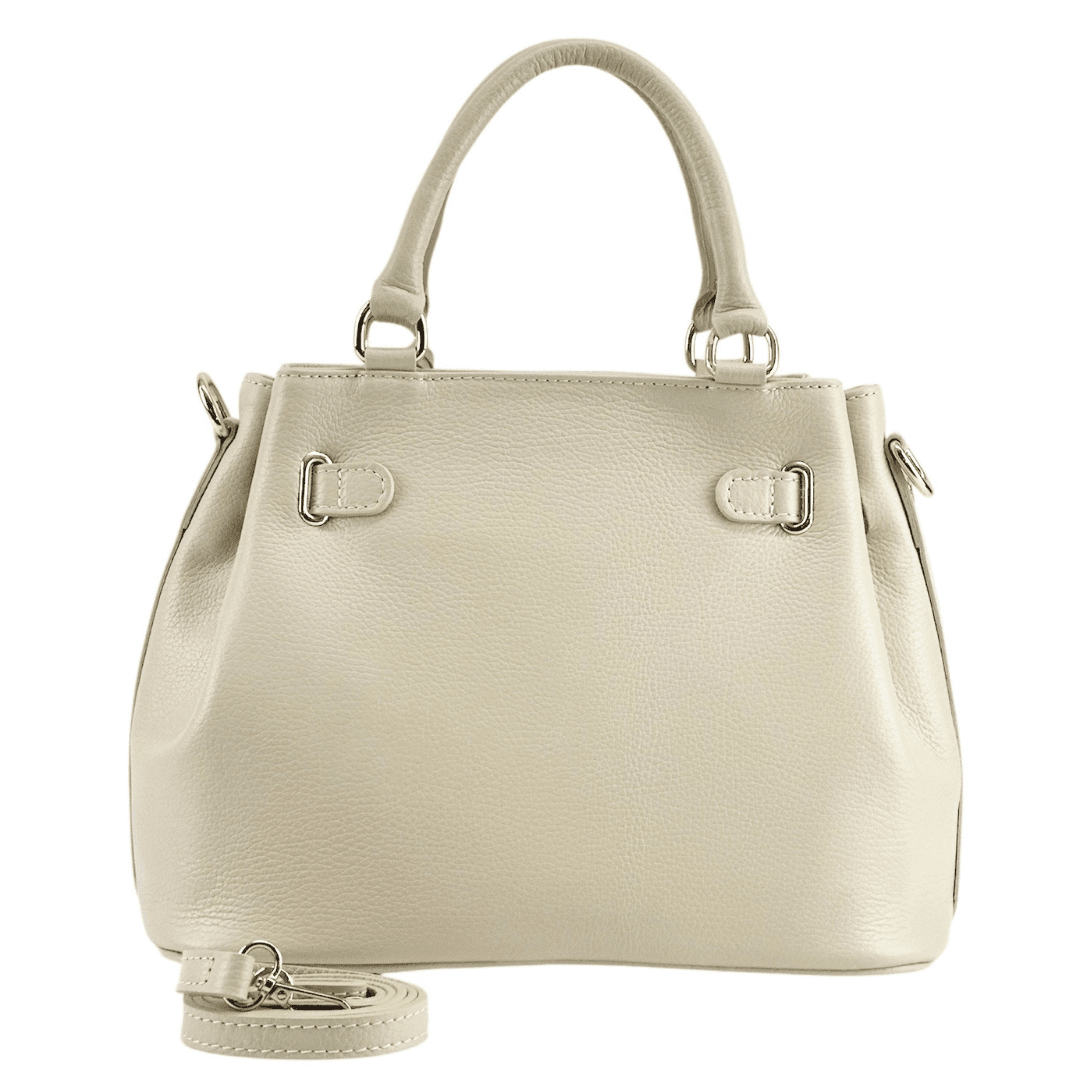 Női táska természetes bőrből Alira - bézs