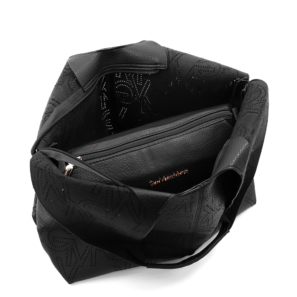 SZETT – Női táska típusú táska + válltáska – fekete