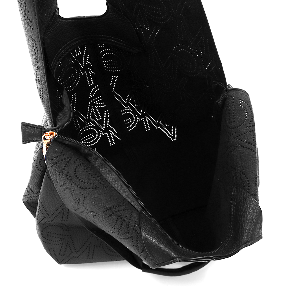 SZETT – Női táska típusú táska + válltáska – fekete