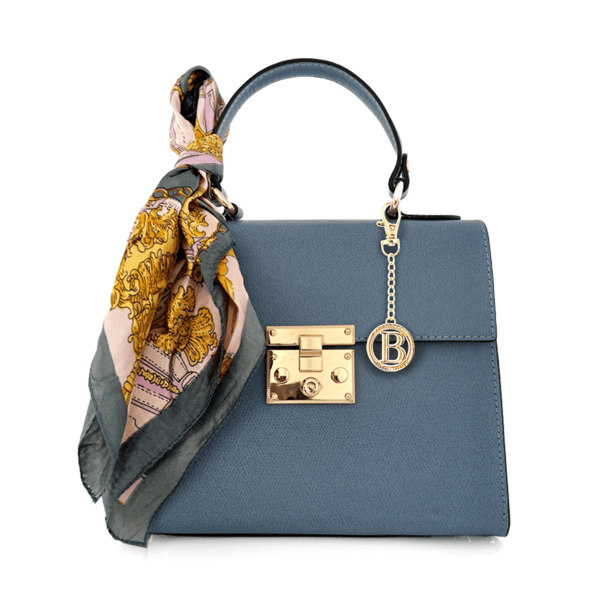 Természetes bőr táska Alessandra - kék