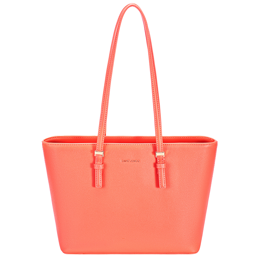 David Jones nagy női táska – korallszínű