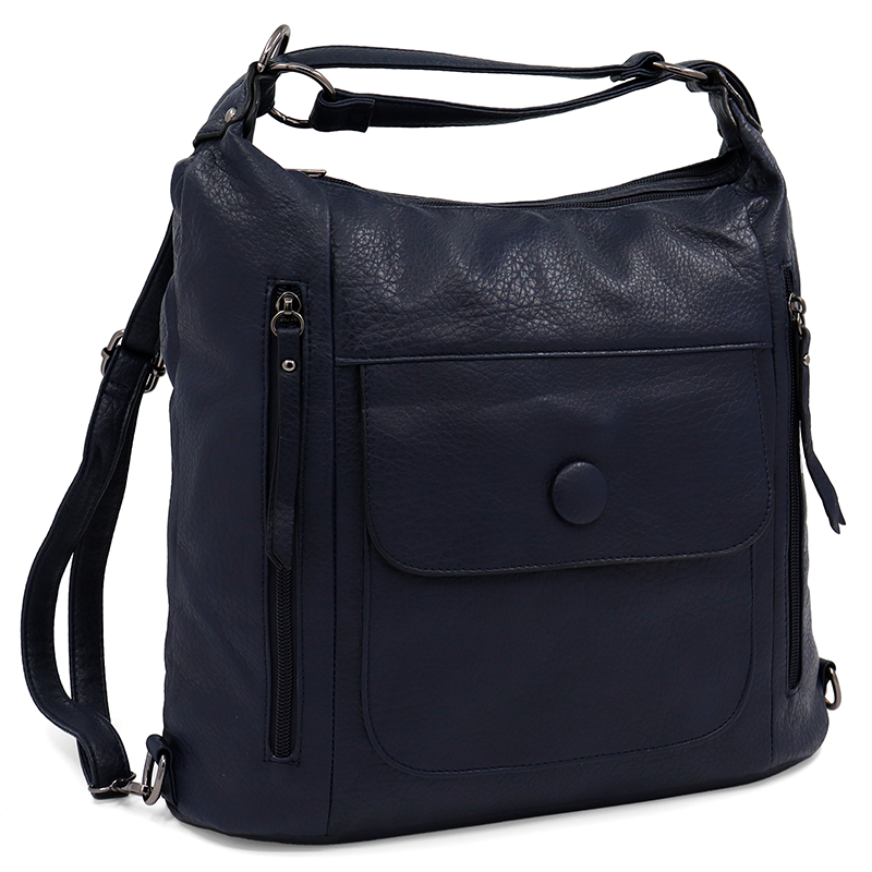 2 az 1-ben - Nagy táska és hátizsák Alora - sötétkék