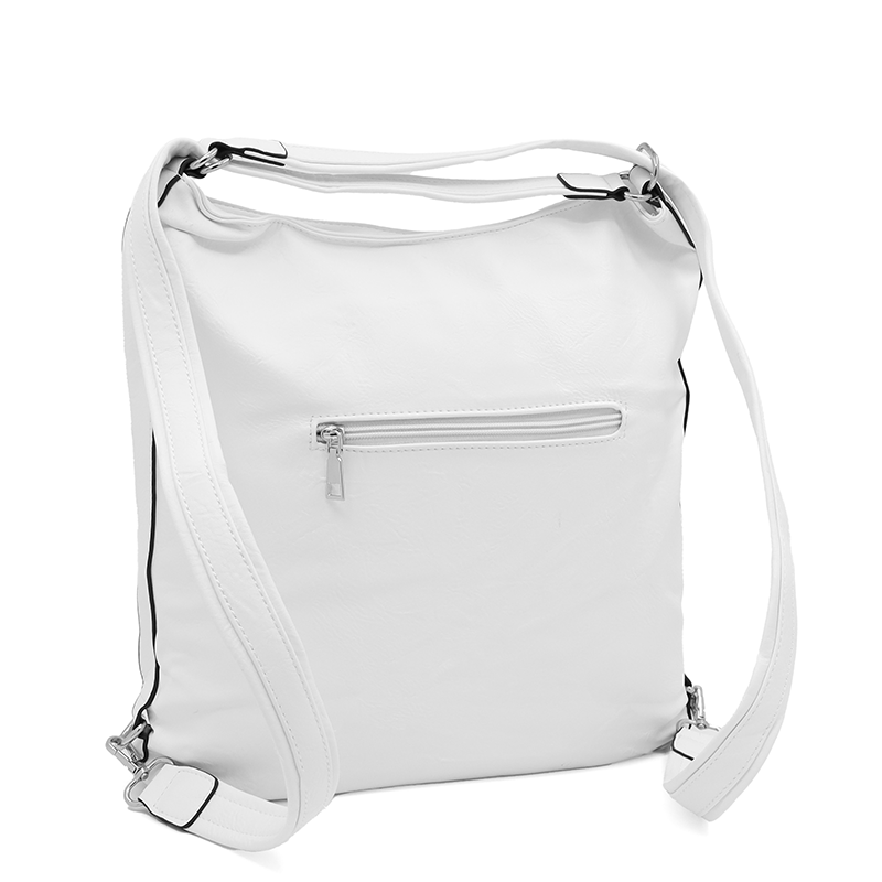 2 az 1-ben - Nagy táska és hátizsák Poli - fehér