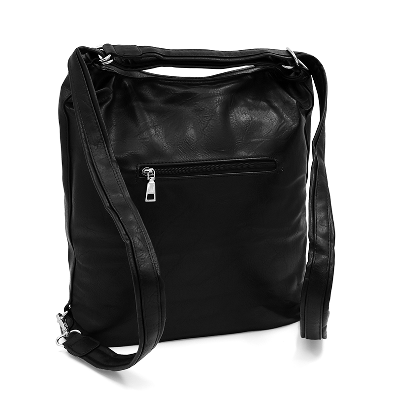 2 az 1-ben – Nagy táska és hátizsák Poli – fekete