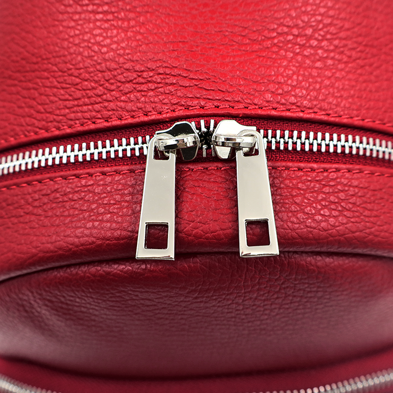 Neda természetes bőr hátizsák – piros