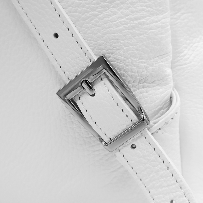 Neda természetes bőr hátizsák – fehér