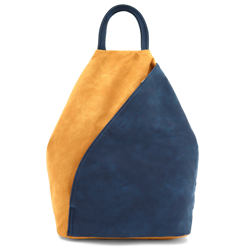 Női hátizsák titkos záródással Darina - mustársárga/sötétkék