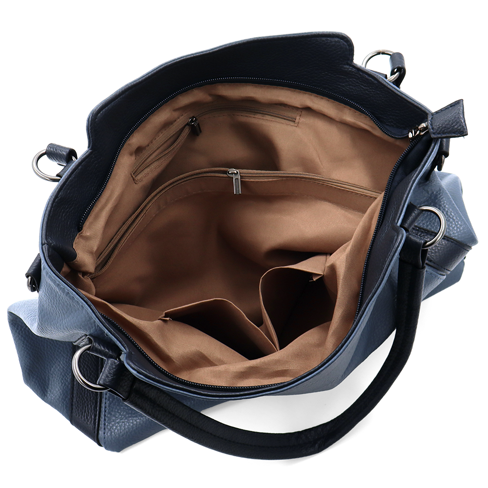 Nagy női táska típusú táska – kék