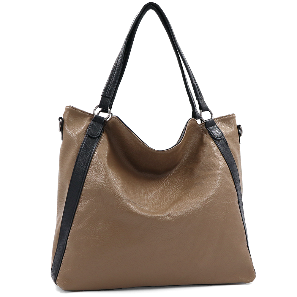 Nagy női táska típusú táska – barna