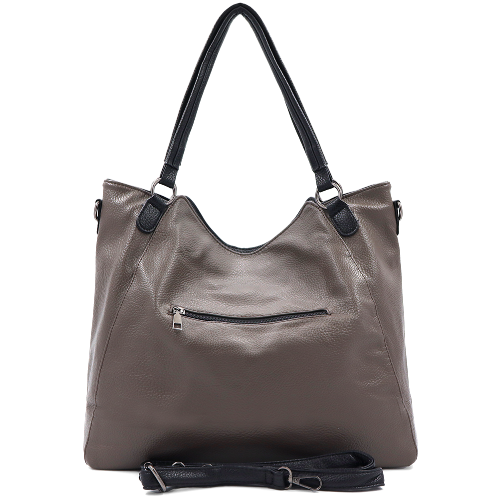 Nagy női táska típusú táska – szürke