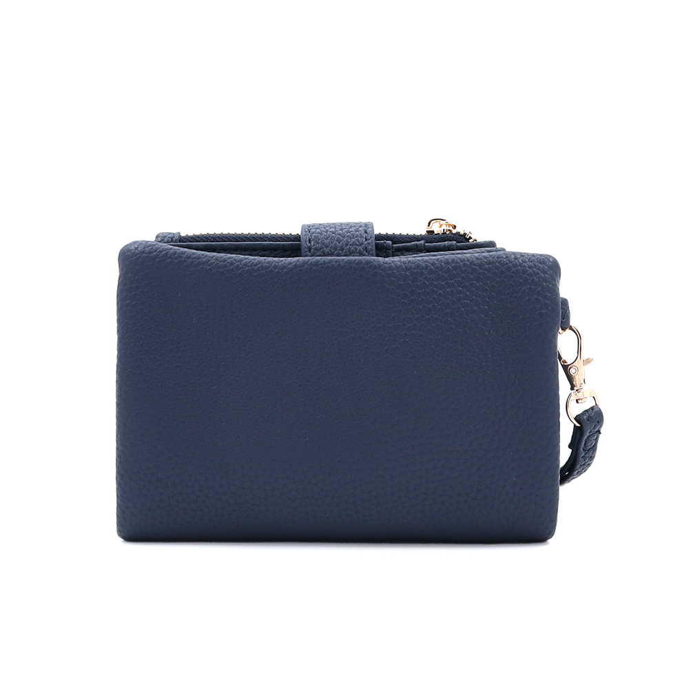 Női pénztárca csuklópánttal – sötétkék
