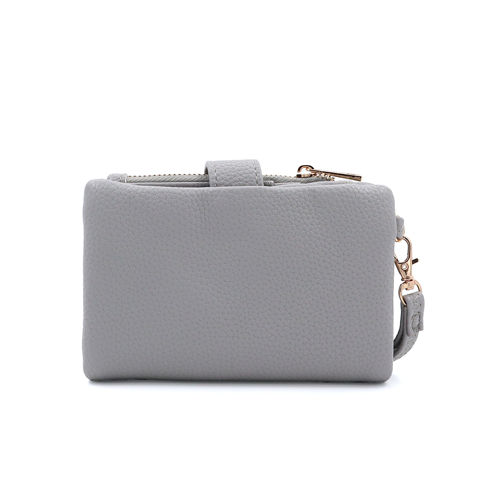 Női pénztárca csuklópánttal – szürke