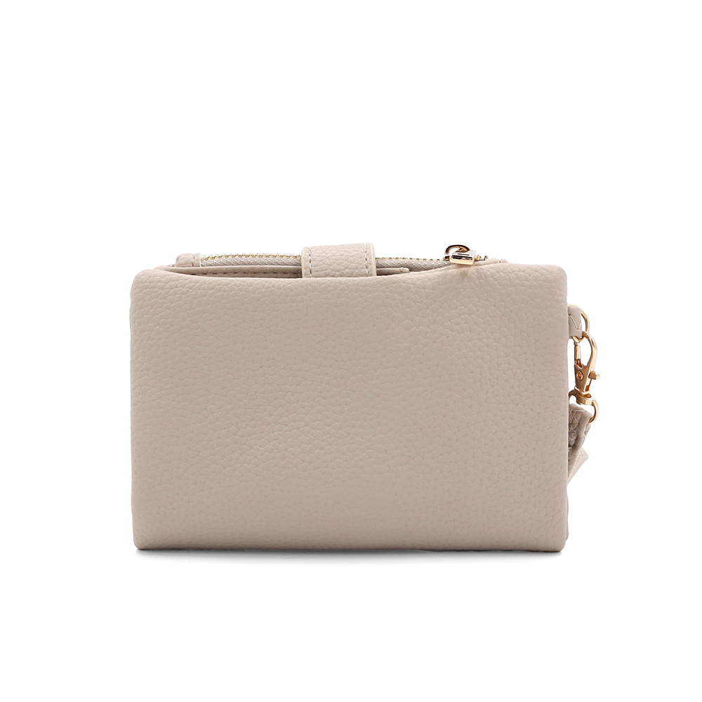 Női pénztárca csuklópánttal – világosbarna