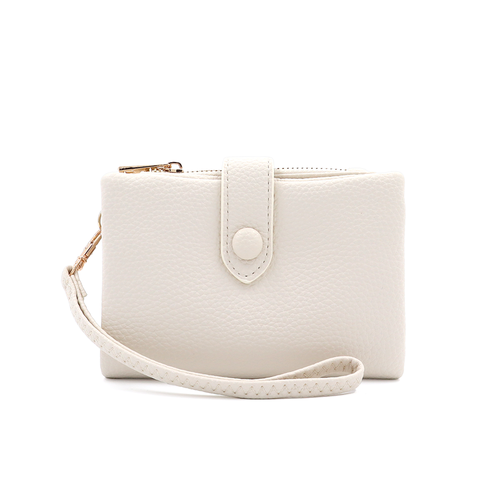 Női pénztárca csuklópánttal – bézs