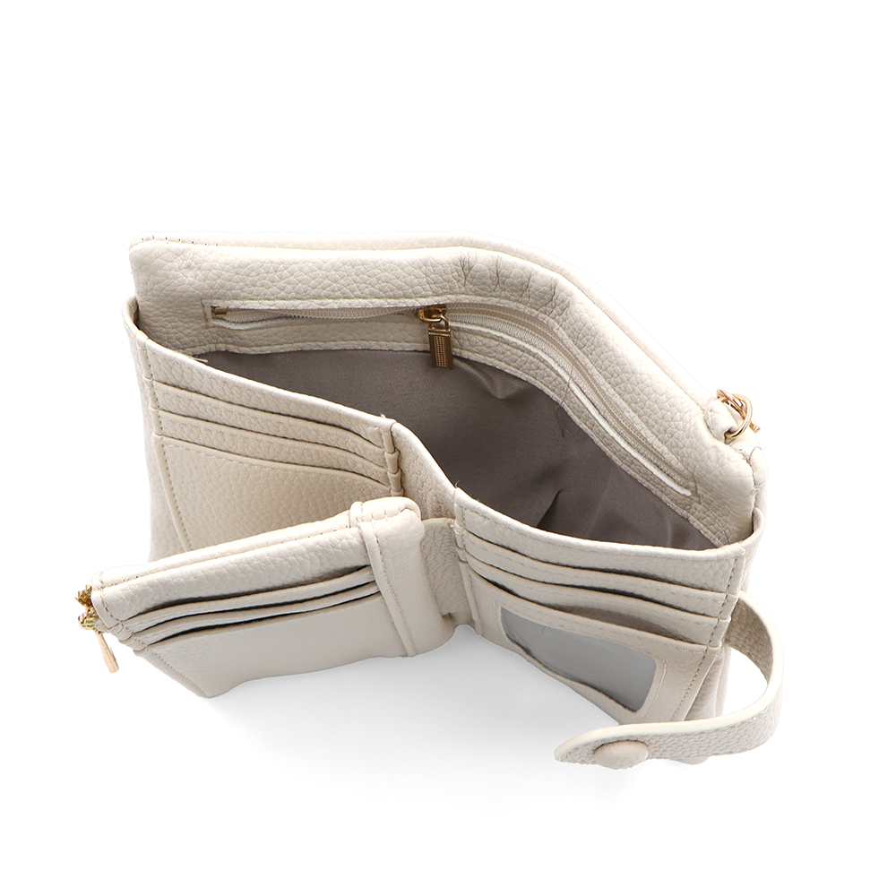 Női pénztárca csuklópánttal – bézs