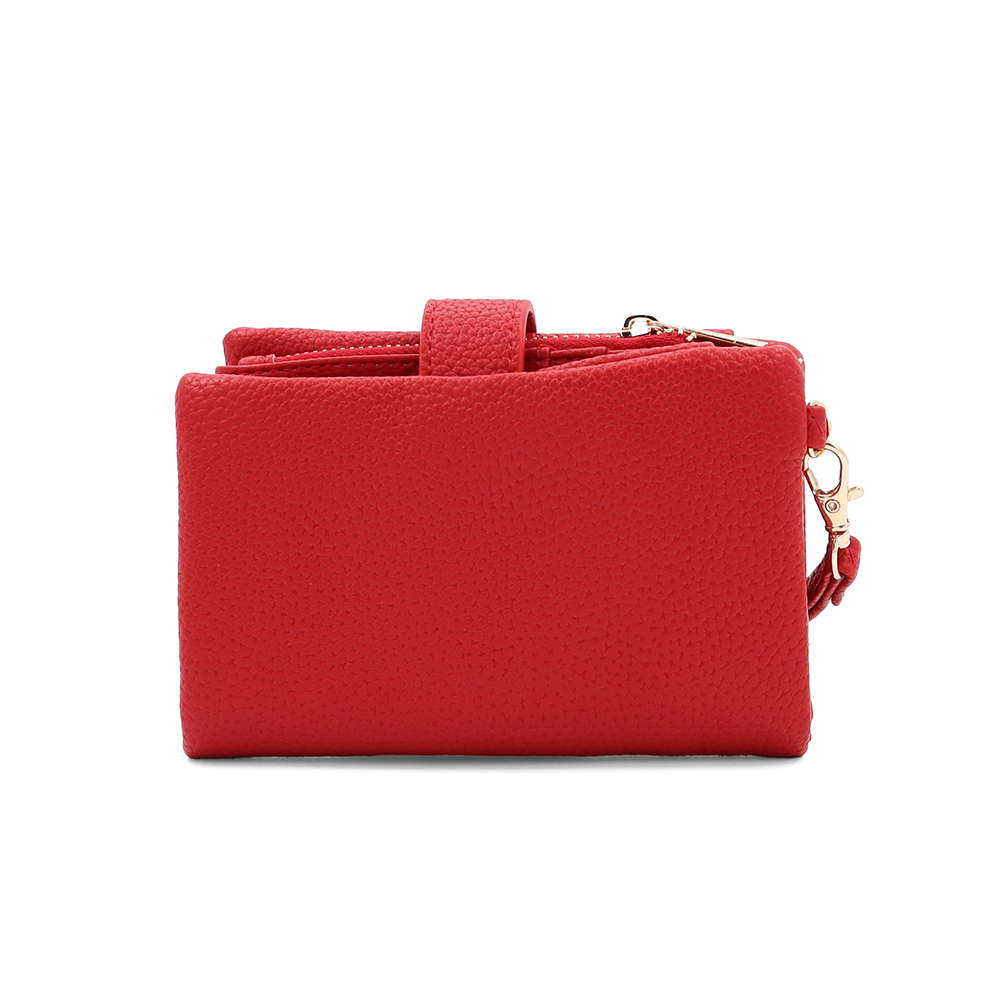 Női pénztárca csuklópánttal – piros