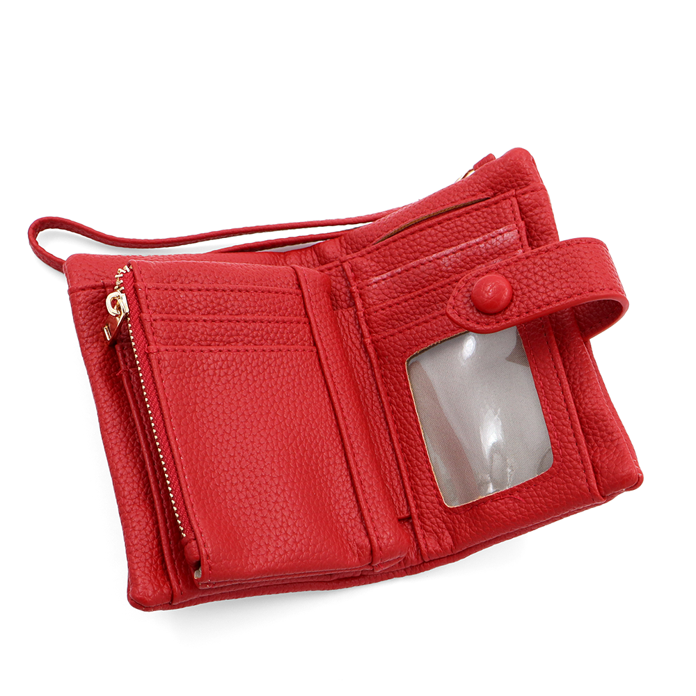 Női pénztárca csuklópánttal – piros