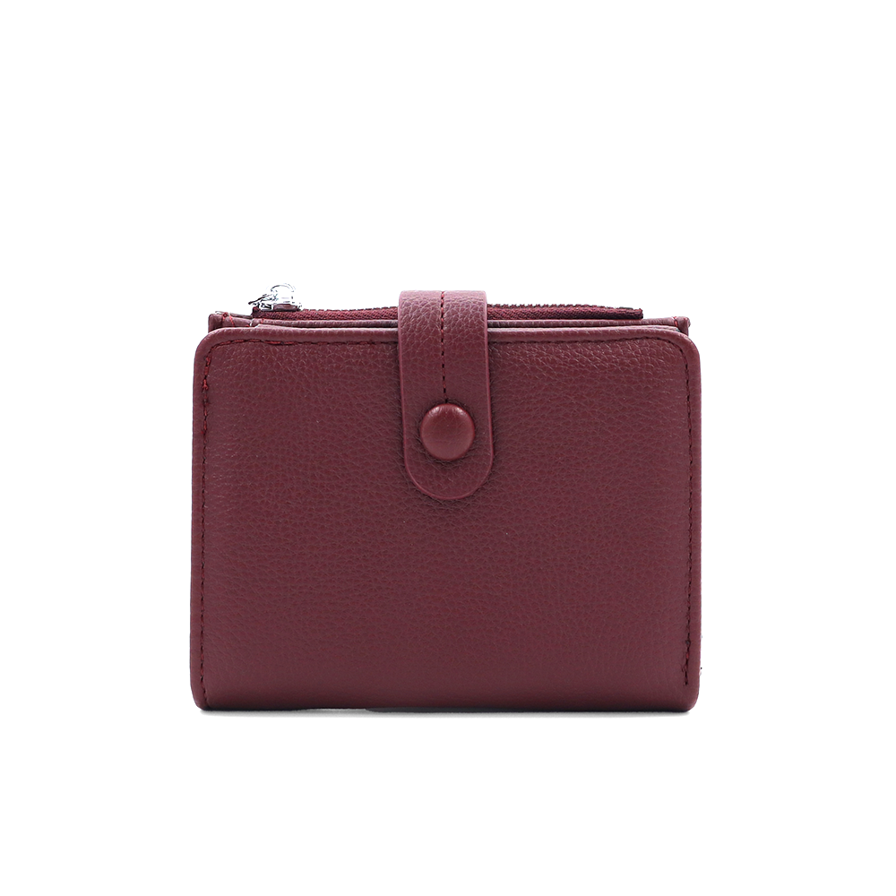 Kompakt női pénztárca – bordó