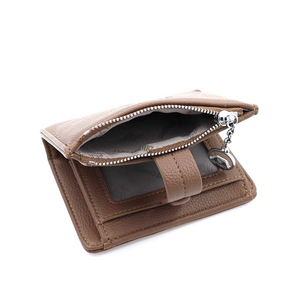 Kompakt női pénztárca – világosbarna