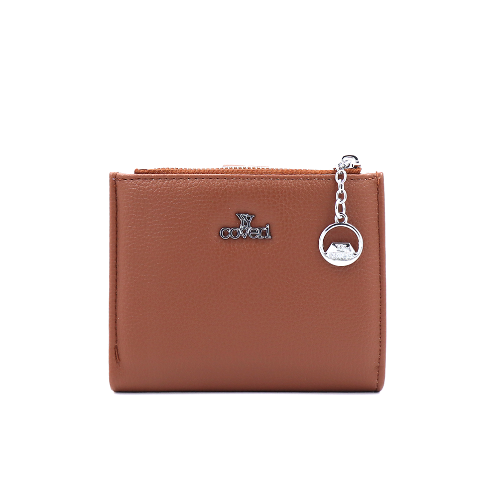 Kompakt női pénztárca – téglabarna