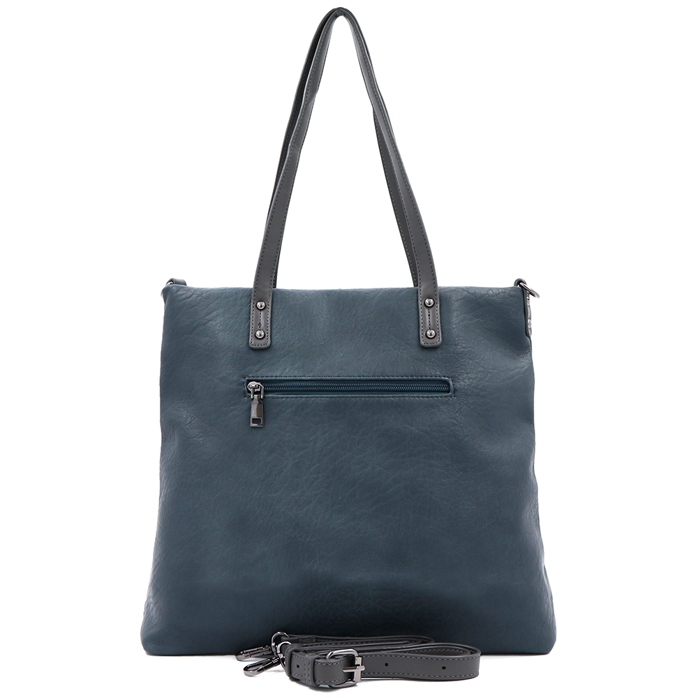 Nagy táska sok zsebbel és kényelmes fogantyúkkal - kék