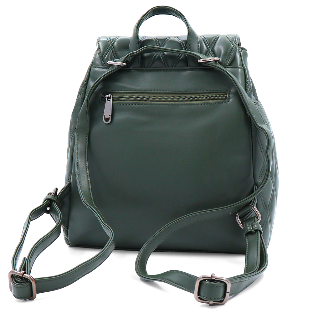 2 az 1-ben - Kapitonált hátizsák és táska Dariya - sötétzöld