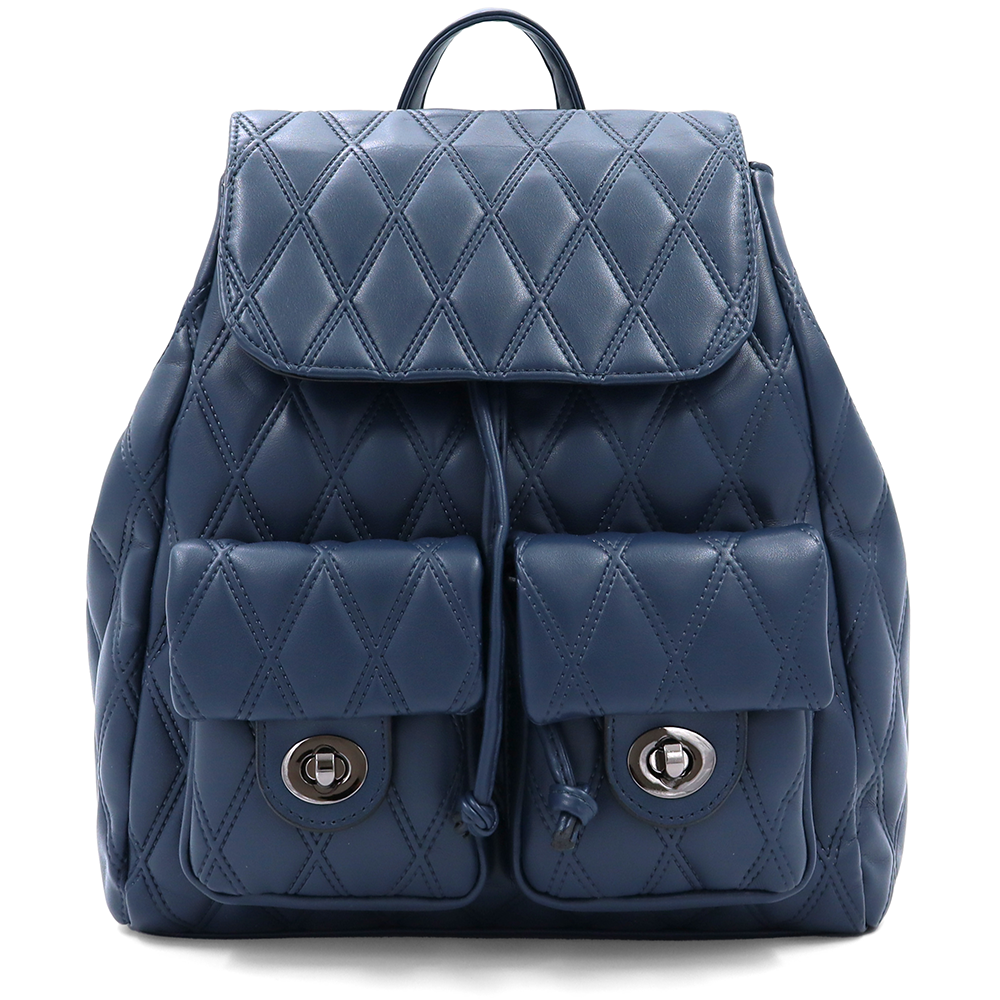 2 az 1-ben - Kapitonált hátizsák és táska Dariya - kék