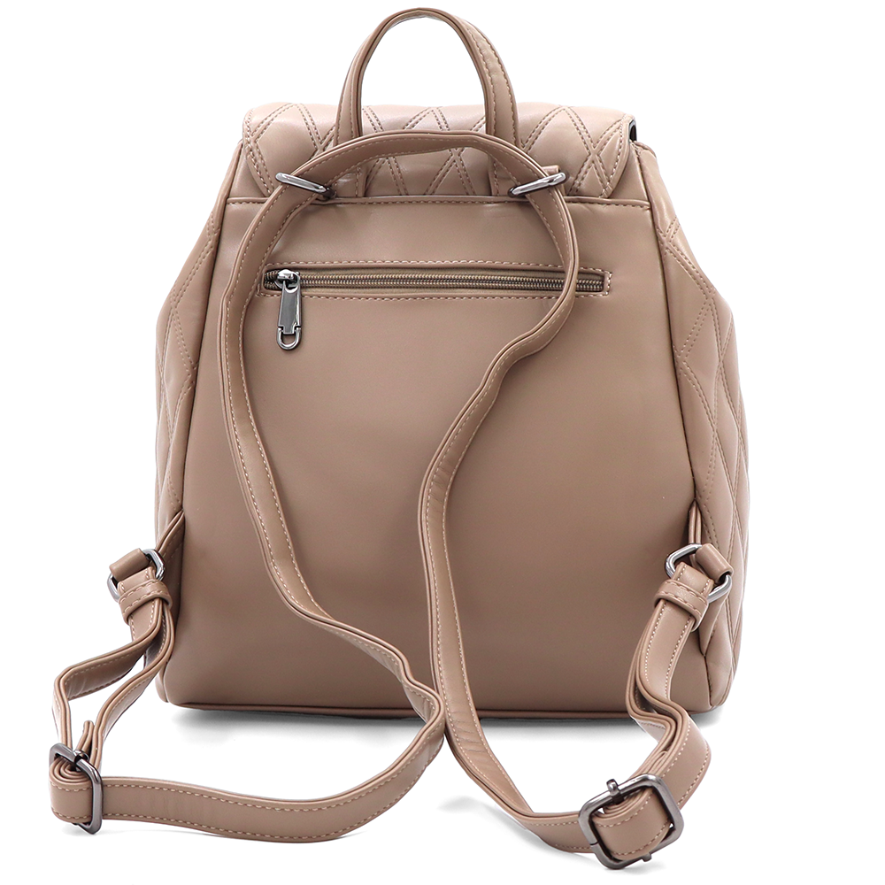 2 az 1-ben - Kapitonált hátizsák és táska Dariya - világosbarna