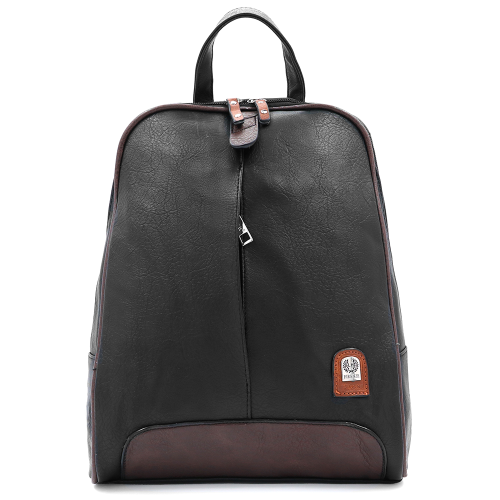 Női hátizsák – fekete/barna