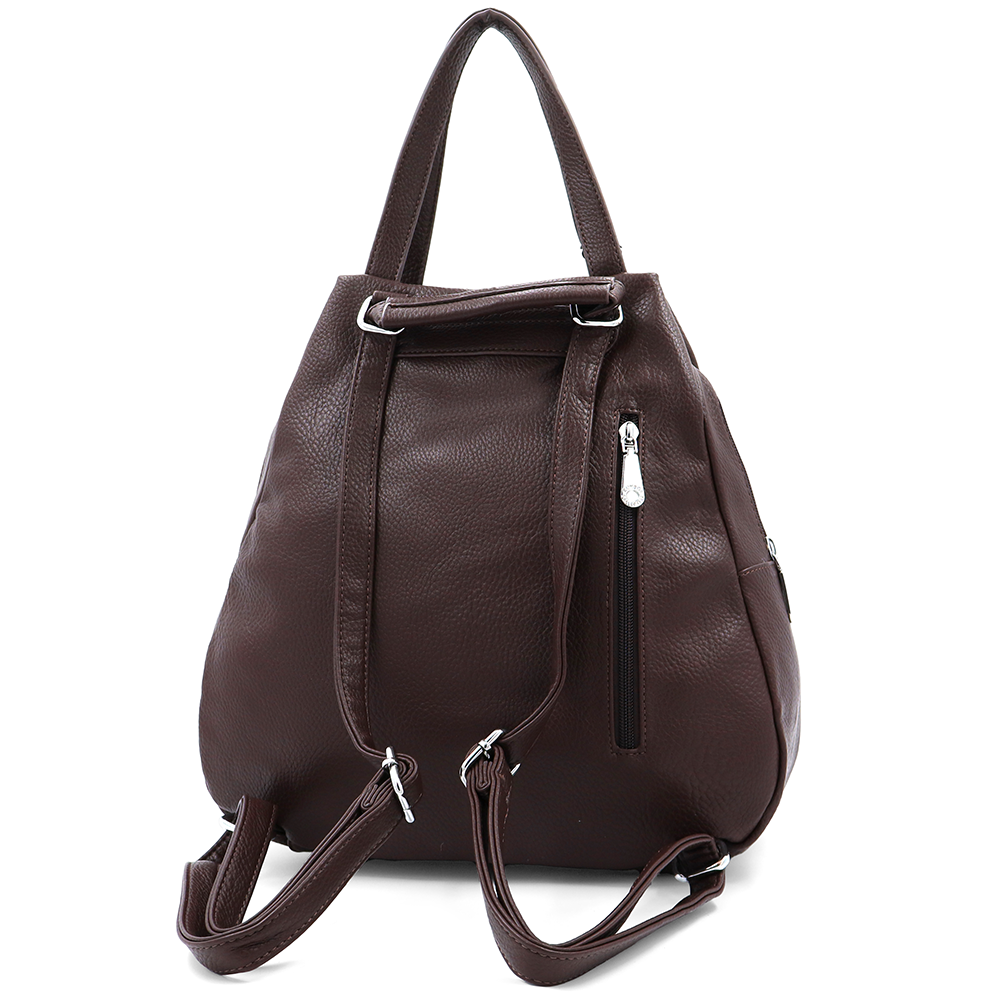 2 az 1-ben – hátizsák és táska kulcstartóval – barna