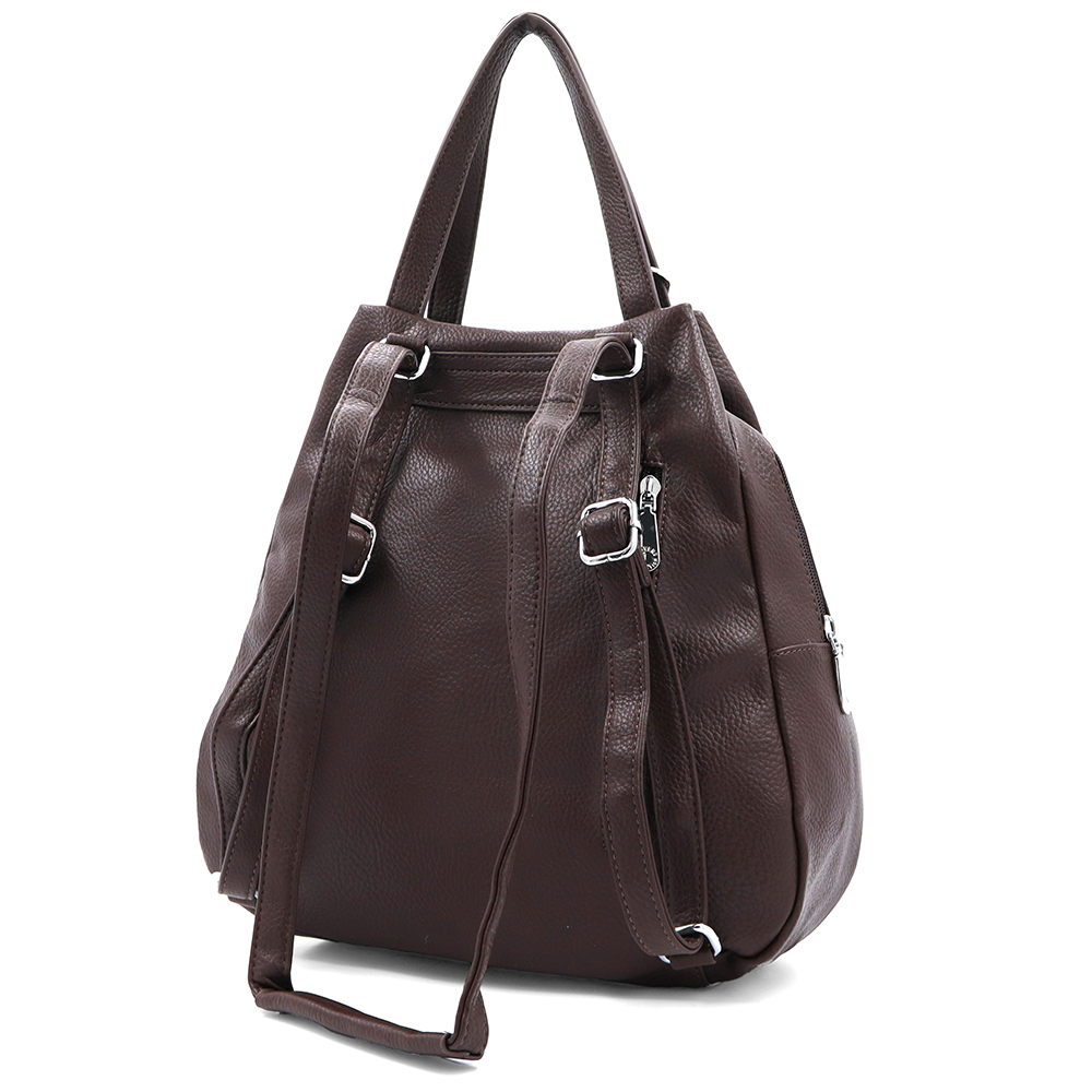 2 az 1-ben – hátizsák és táska kulcstartóval – barna