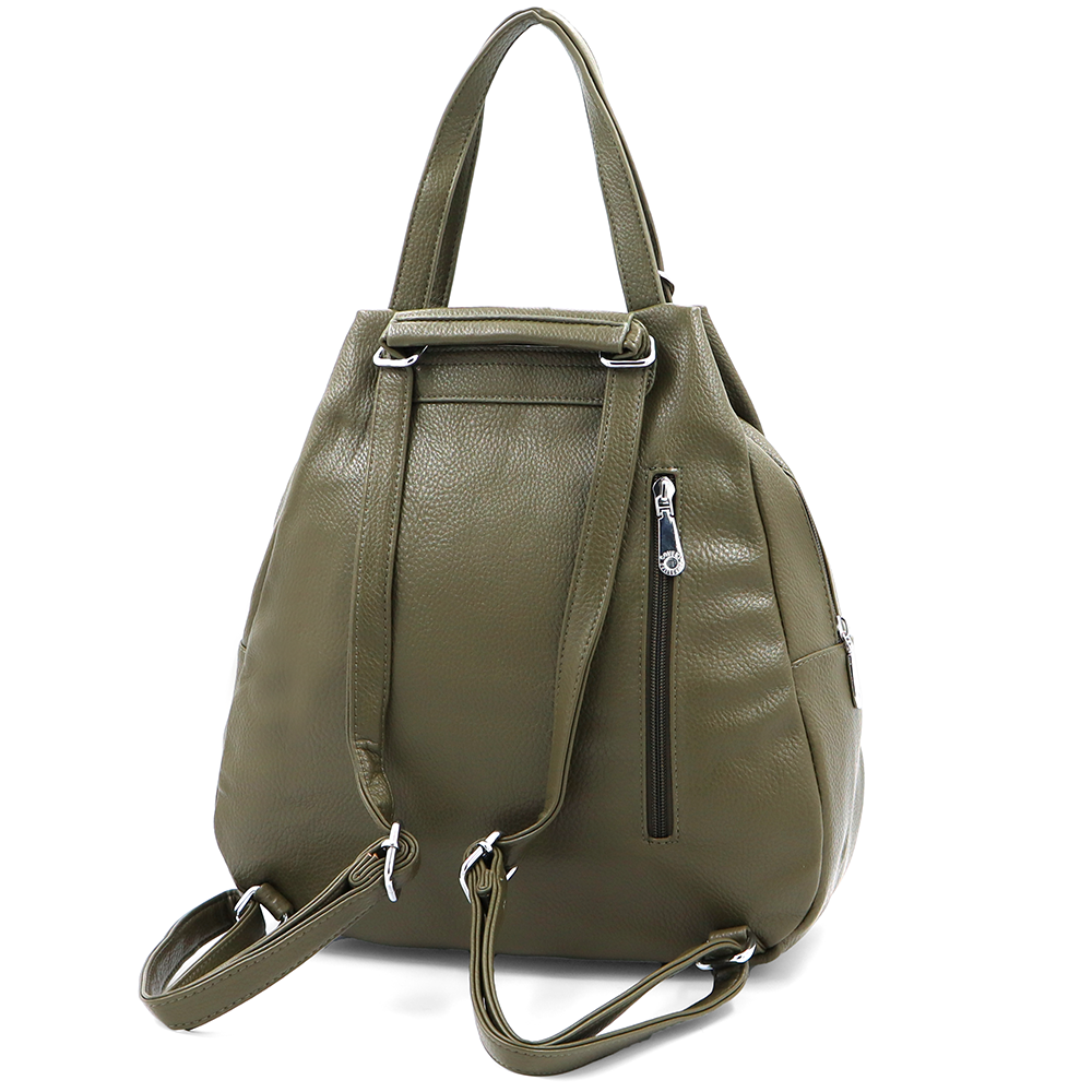 2 az 1-ben – hátizsák és táska kulcstartóval – zöld