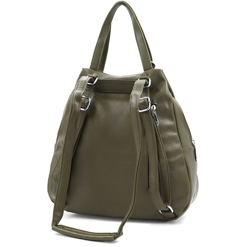 2 az 1-ben – hátizsák és táska kulcstartóval – zöld