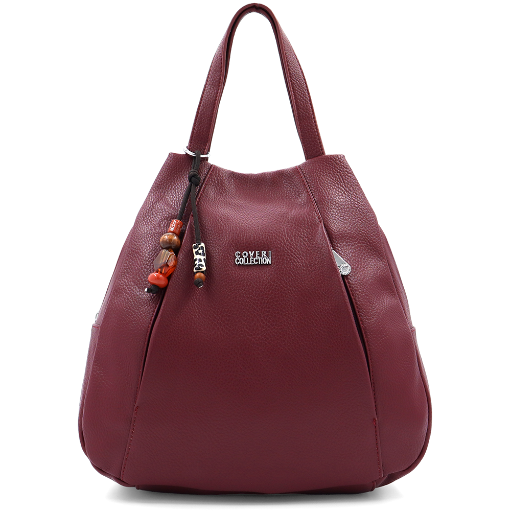 2 az 1-ben – hátizsák és táska kulcstartóval – bordó