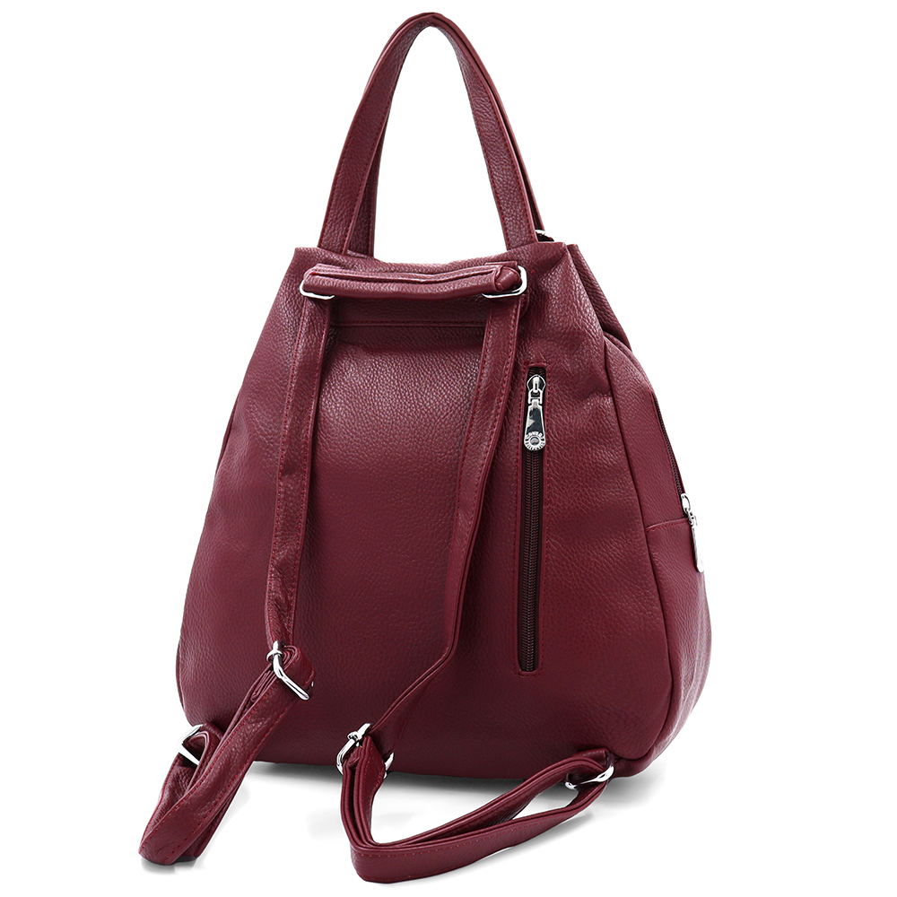 2 az 1-ben – hátizsák és táska kulcstartóval – bordó