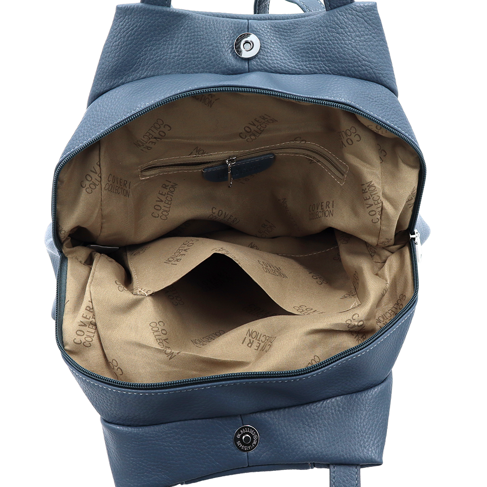 2 az 1-ben – hátizsák és táska kulcstartóval – kék