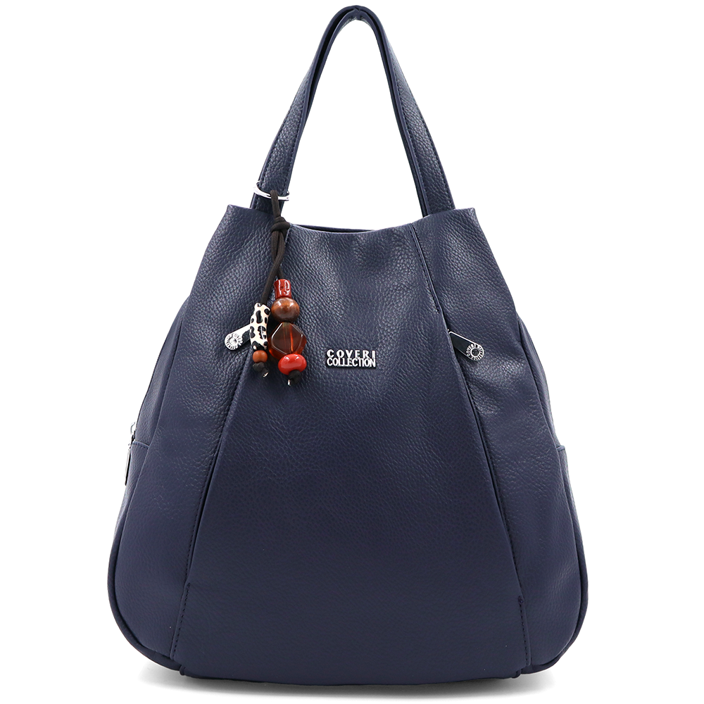 2 az 1-ben – hátizsák és táska kulcstartóval – sötétkék