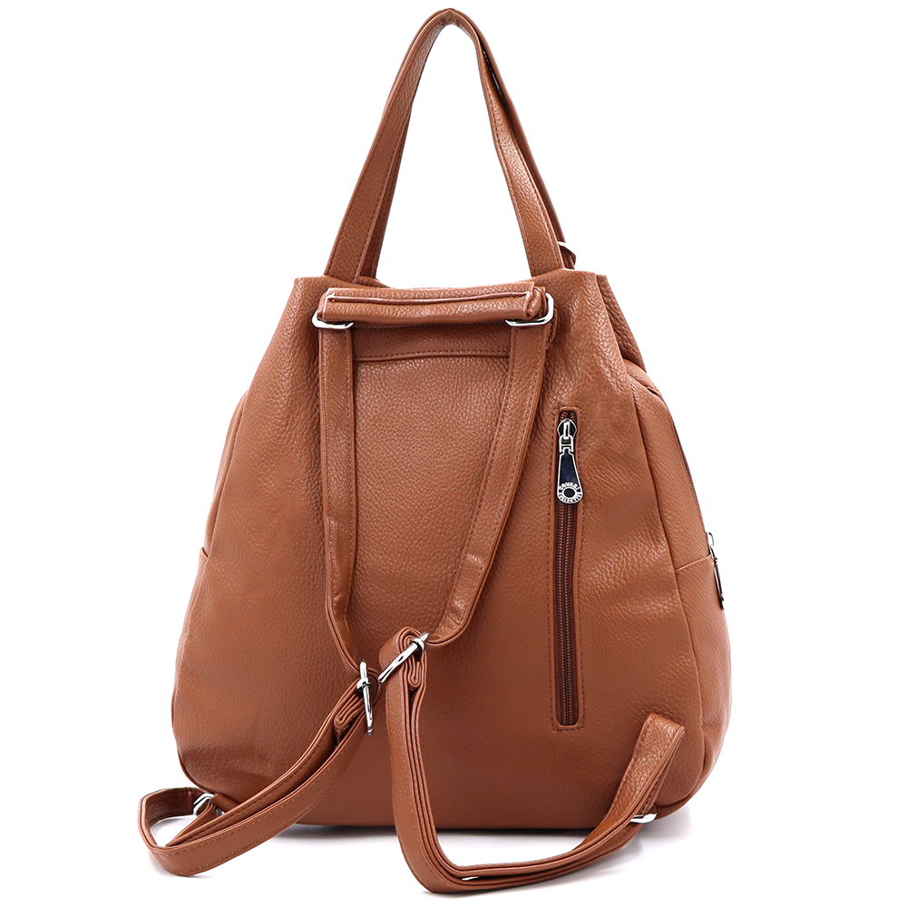 2 az 1-ben – hátizsák és táska kulcstartóval – téglabarna