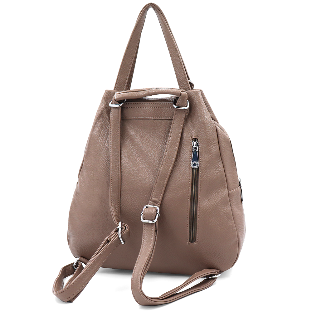 2 az 1-ben – hátizsák és táska kulcstartóval – világosbarna