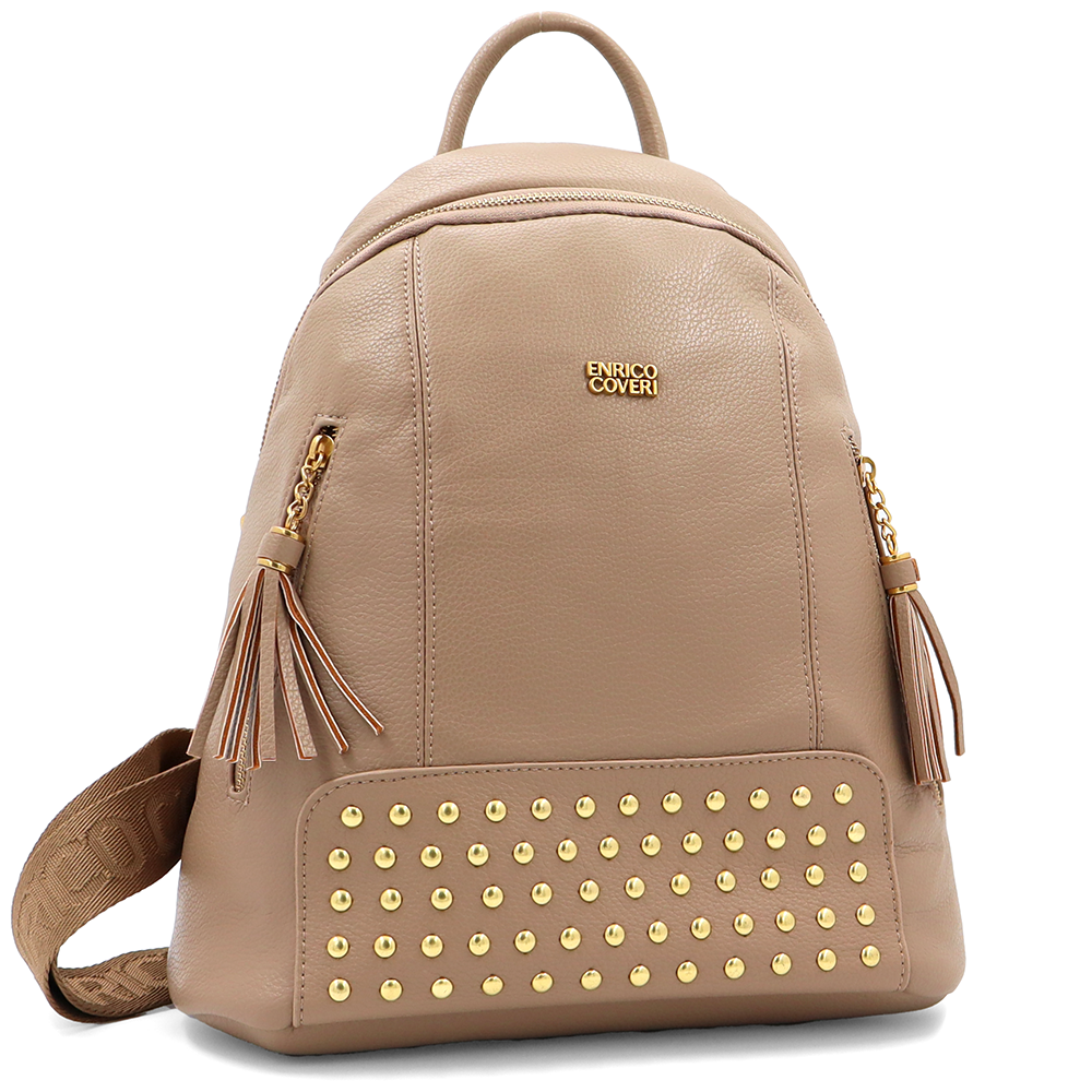 ENRICO COVERI – női hátizsák – világosbarna