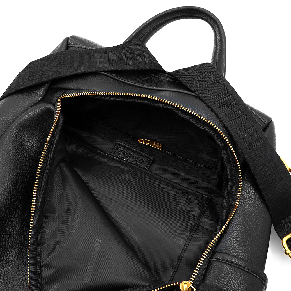 ENRICO COVERI – 2 az 1-ben női hátizsák és táska, titkos záródással és sok zsebbel – fekete