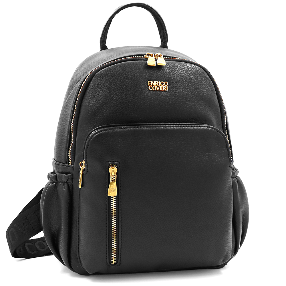 ENRICO COVERI – női hátizsák sok zsebbel – fekete
