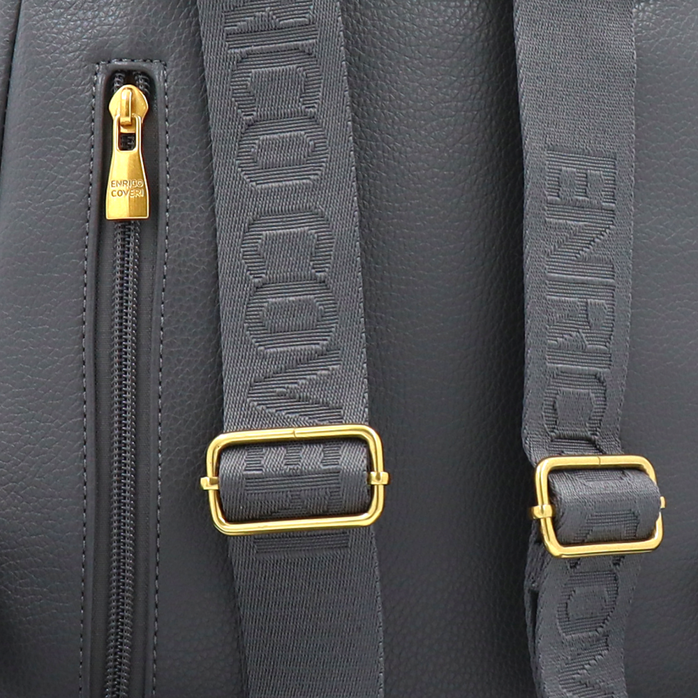 ENRICO COVERI – női hátizsák sok zsebbel – szürke