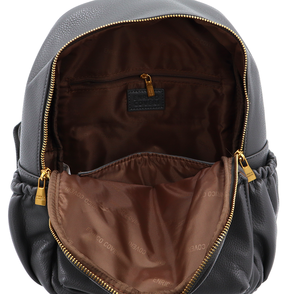 ENRICO COVERI – női hátizsák sok zsebbel – szürke