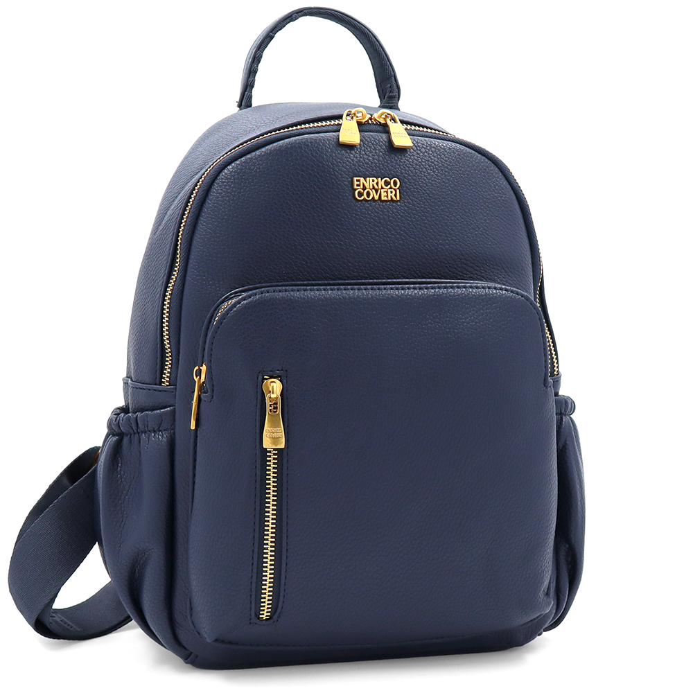 ENRICO COVERI – női hátizsák sok zsebbel – sötétkék