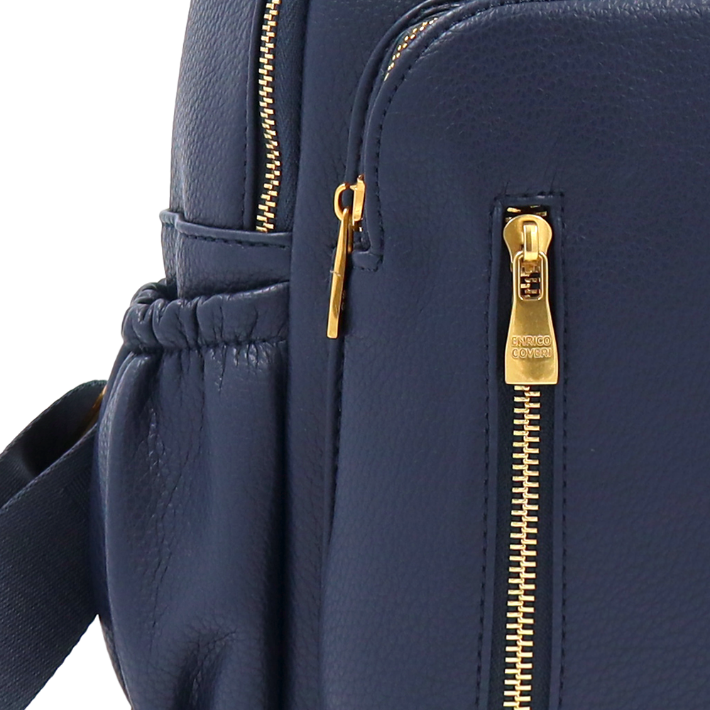 ENRICO COVERI – női hátizsák sok zsebbel – sötétkék