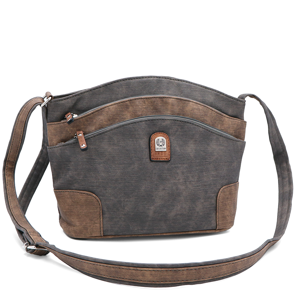 Női válltáska – szürke