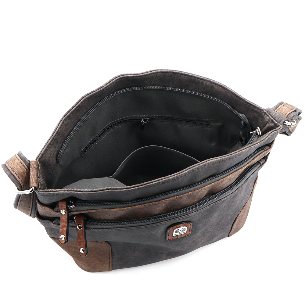 Női válltáska – szürke