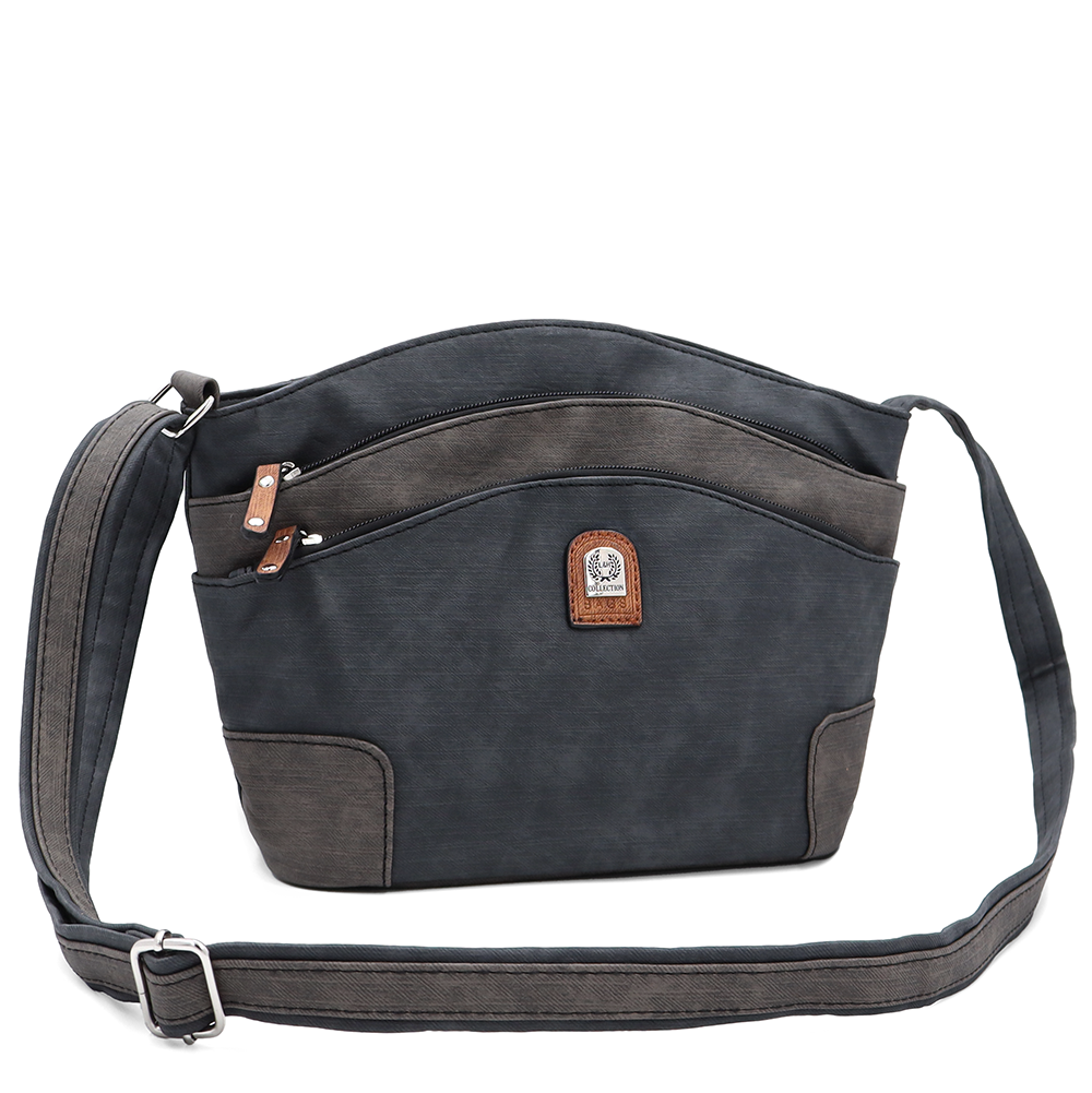 Női válltáska – fekete/szürke